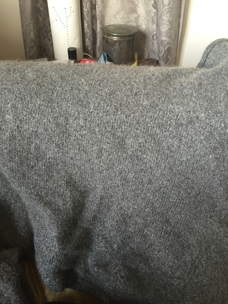 Quick help needed - what do I do with this bit of felted cashmere (picture)