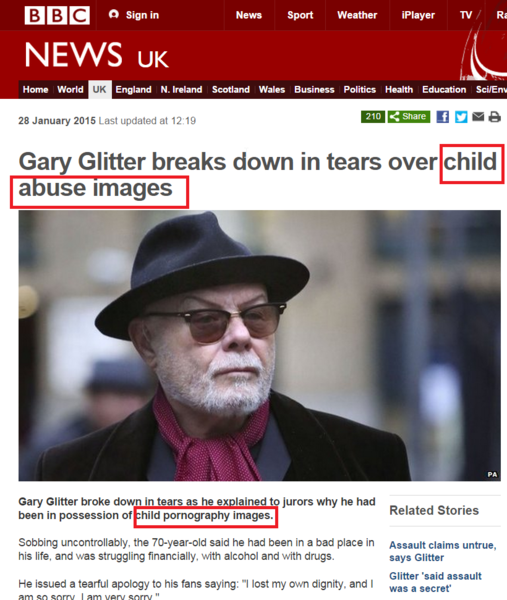 to email BBC News and complain they are still using term "child porn" on their news website.