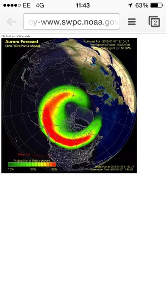 Armchair aurora watching