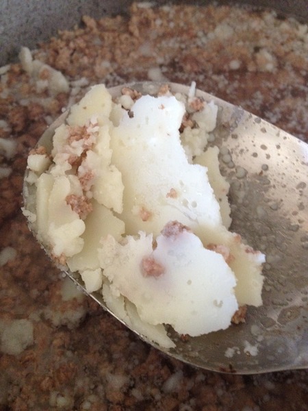 To ask you if you boil and cool your mince meat before cooking it?