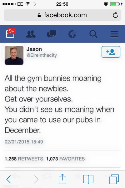 anyone else dreading the influx of newbies at the gym