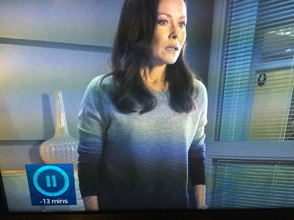 Connie on Casualty - love her jumper!