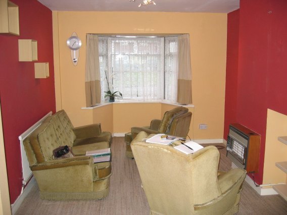 Painting over dark red