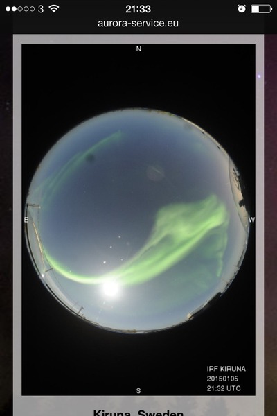 Armchair aurora watching