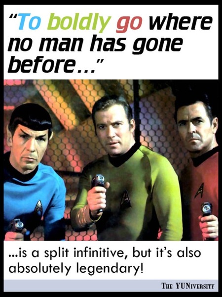 Not to like seeing so many split infinitives in AIBU?