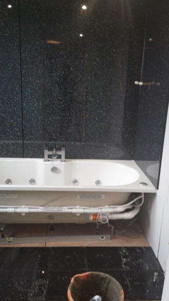 bathroom tiles - bumpy or large white rectangular?