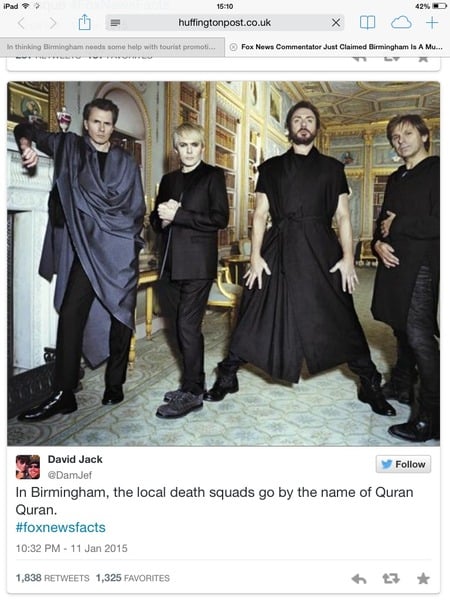 In thinking Birmingham needs some help with tourist promotion (Fox News)