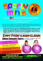 **CLOSED** Competition: Sporty Minis Physical Activity Programme For Children (Ages 2 - 5) Starting in Balham This Friday Morning, 9th January. Win A FREE 6-Week Course (Applies To This First Programme Only)!