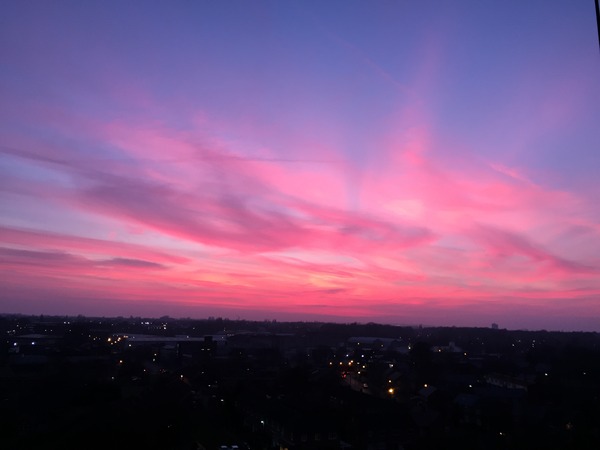 Anyone else looking at the stunning sunset?