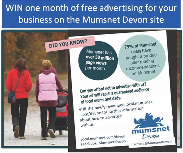 Win 1 month free advertising on Mumsnet Devon