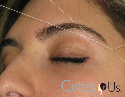 Threading lady getting a bit personal