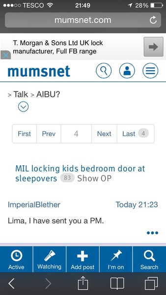 MIL locking kids bedroom door at sleepovers