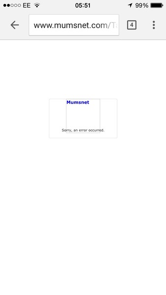 'An error occurred'