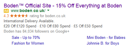 20% off Boden voucher code