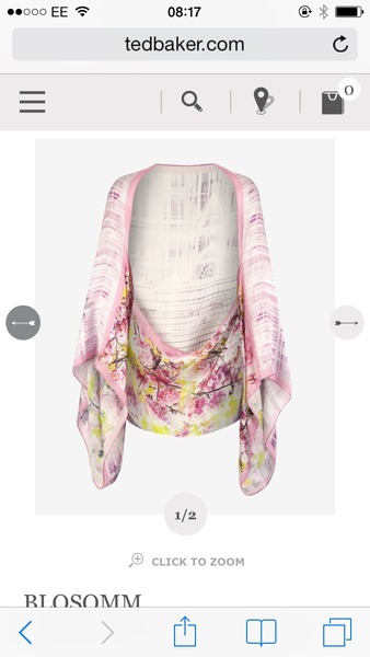 Ted baker drape cape