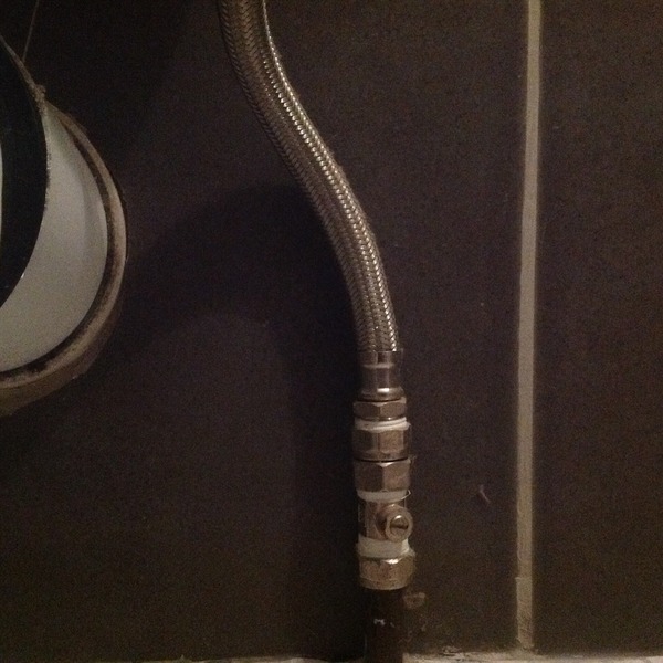 Toilet leaking clean water. From where though???