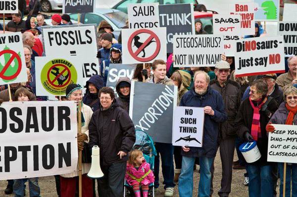 I'm getting sick and tired of dinosaurs being forced on our children