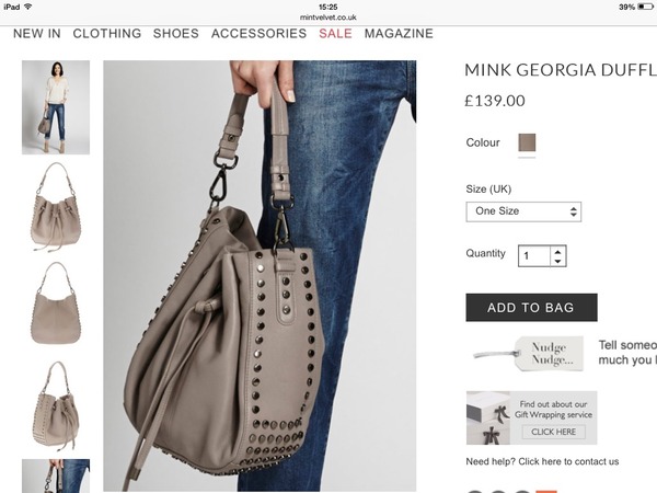 What colour is a versatile, everyday handbag?