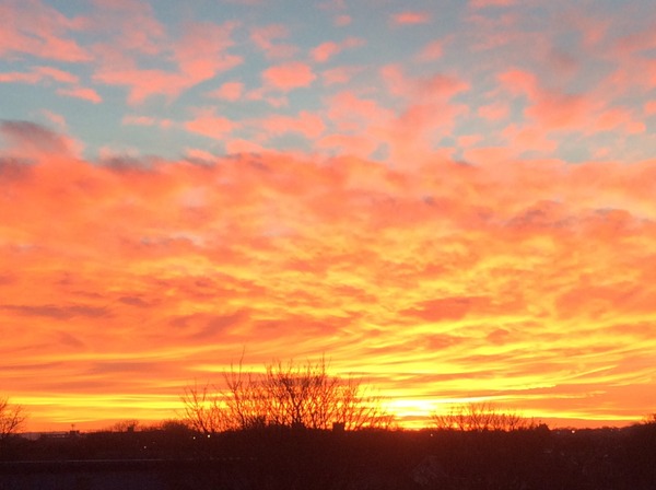 Anyone else looking at the stunning sunset?