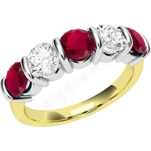 Eternity ring - my birthstone or baby's?! Tanzanite or ruby?  Which to go for