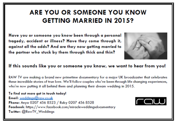 Wedding Documentary - Are you due to get married in 2015