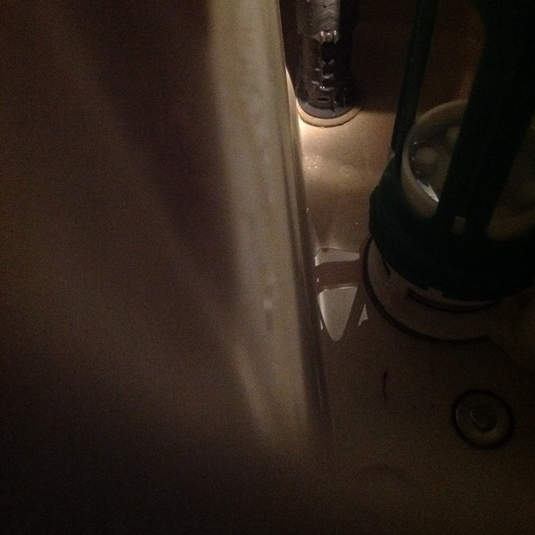 Toilet leaking clean water. From where though???