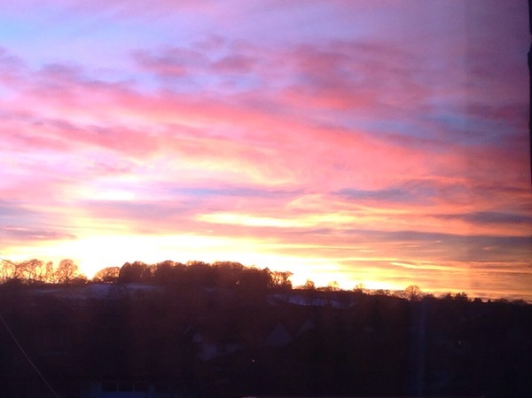 Anyone else looking at the stunning sunset?