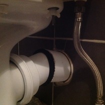 Toilet leaking clean water. From where though???