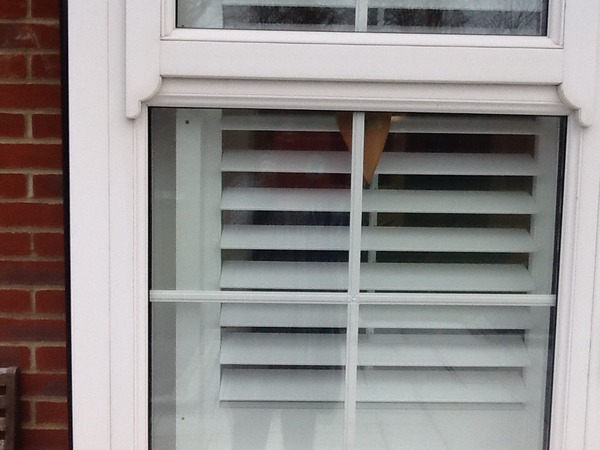 Anyone have plantation shutters on bay window (box bay?)