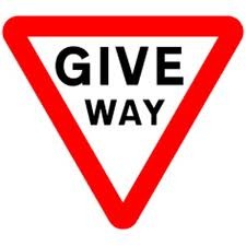 ...to give way at this roundabout?