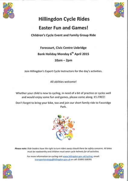 Easter Monday Children's Cycle Event & Family Ride