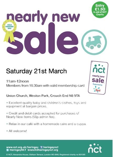 NCT Nearly New Sale Volunteers 21st March