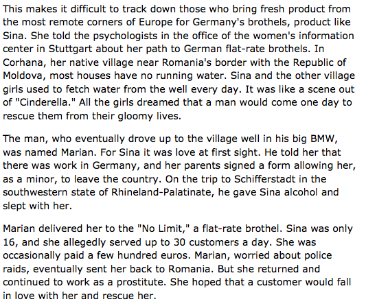 The greens and prostitutes