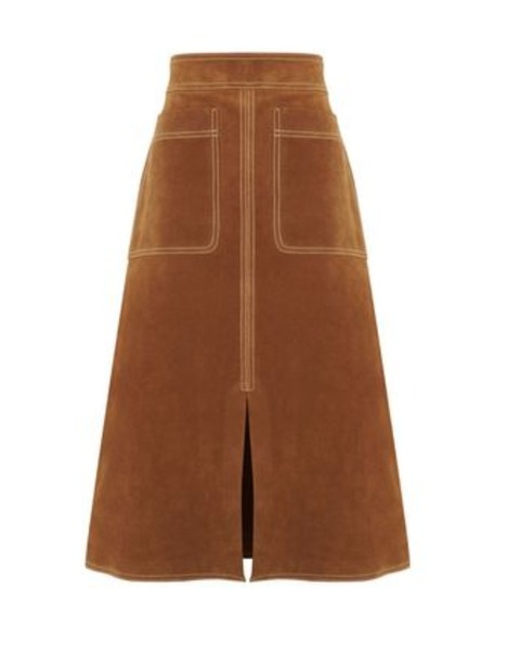 70's style denim button through skirt - anyone else?