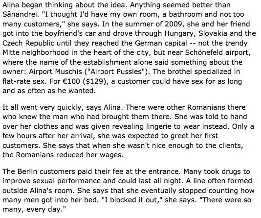 The greens and prostitutes