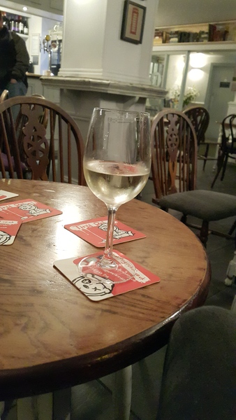 I just ran away to the pub