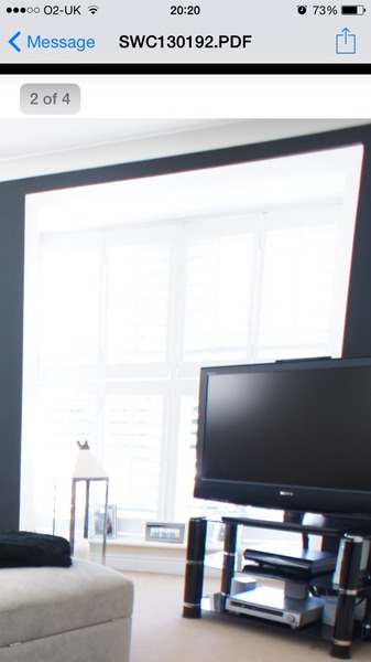 Anyone have plantation shutters on bay window (box bay?)