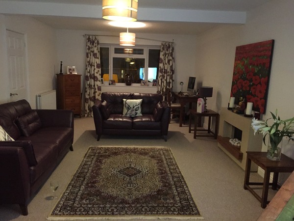 What colour curtains with aubergine couches?