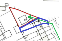 house hunt advice please---accessing the house via neighbours drive