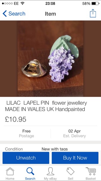 Wearing the lilac.