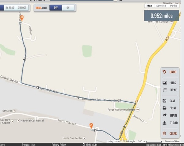 to park my car on a residential street for two weeks and walk two miles to the airport