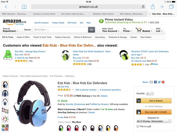 Ear defenders for children with Asperger's