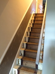 Hallway in shades of brown - carpet?