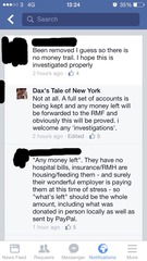 To be feel that some of the public have been mislead and a charity have lost out?