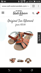 Salt Water Sandals.