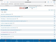 Mobile site and using MN on safari