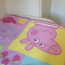 Duvet cover extension "tongue" for tucking under mattress.