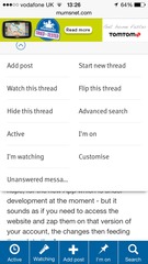 Unwatching a thread on the app?