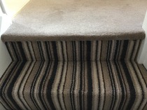 striped stairs/landing carpet