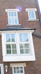 Anyone have plantation shutters on bay window (box bay?)